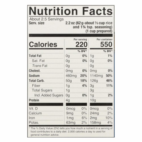 Lundberg Family Farms - Rice and Seasoning Mix - White Rice Pilaf - Case of 6 - 5.50 oz. Perspective: top
