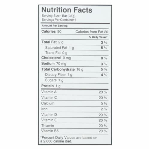 Made Good Crispy Squares - Vanilla - Case of 6 - 4.68 oz. Perspective: top