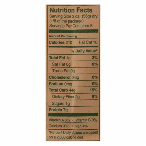 Montebello Organic Pasta - Penne Rigate - Case of 12 - 1 lb. Perspective: top