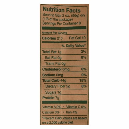 Montebello Organic Pasta - Farfalle - Case of 12 - 1 lb. Perspective: top
