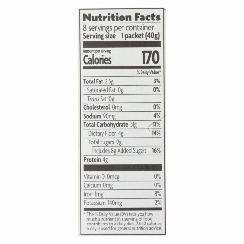 Nature's Path Organic Hot Oatmeal - Spiced Apple with Flax - Case of 6 - 11.3 oz. Perspective: top
