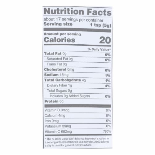 Navitas Naturals Camu Powder - Organic - Raw - 3 oz - case of 6 Perspective: top