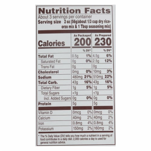 Near East Rice Pilaf Mix - Mushrooms and Herbs - Case of 12 - 6.3 oz. Perspective: top
