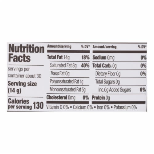 Nutiva Organic Superfood Shortening - Case of 6 - 15 oz. Perspective: top