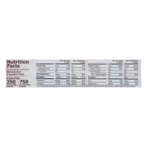 Organic Planet Traditional Whole Wheat Udon Oriental Noodles - Case of 12 - 8 oz. Perspective: top