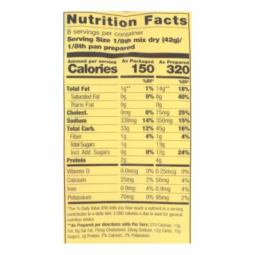 Pamela's Products - Cornbread and Muffin - Mix - Case of 6 - 12 oz. Perspective: top