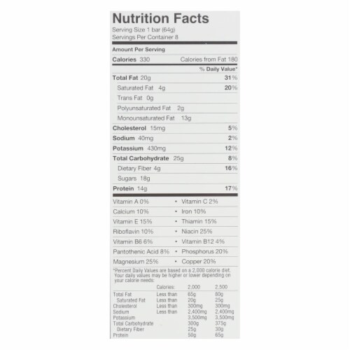 Perfect Bar - Bar Chocolate Mint - Case of 8 - 2.3 oz. Perspective: top