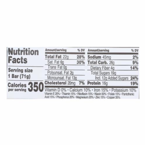 Perfect Bar Coconut Peanut Butter Bar - Case of 8 - 2.5 oz. Perspective: top