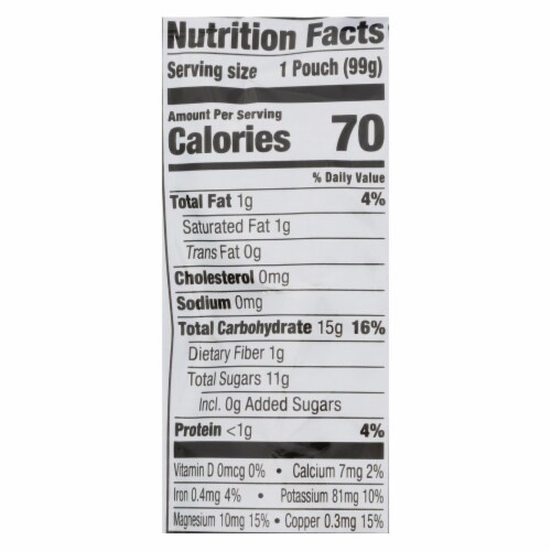 Plum Organics Plum Stage2 Blends Baby Food Apple Blackberry Coconut - Case of 6 - 3.5 oz. Perspective: top