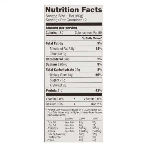 Quest Coated Protein Bar - Case of 12 - 2.12 oz. Perspective: top