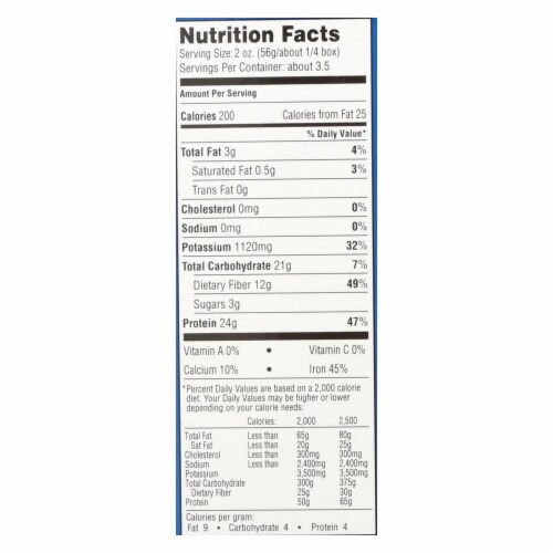 Seapoint Farms Edamame Fettuccine - Case of 12 - 7.5 oz. Perspective: top