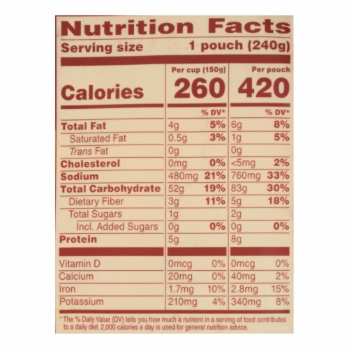 Seeds of Change Organic Microwavable Spanish Style Rice with Quinoa - Case of 12 - 8.5 oz. Perspective: top