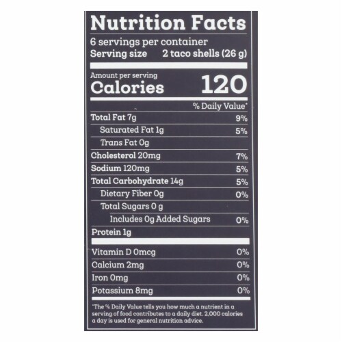 Siete - Taco Shells Grain Free - Case of 12 - 5.5 oz. Perspective: top
