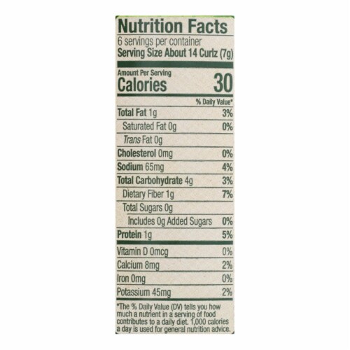 Sprout Organic Broccoli Curlz Baked Toddler Snacks  - Case of 6 - 1.48 oz. Perspective: top