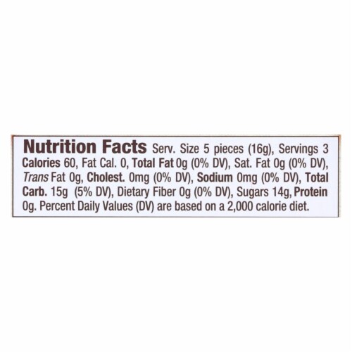 Organic Hard Christmas Candy - Pink Grapefruit and Tupelo Honey - 2 oz - Case of 8 Perspective: top