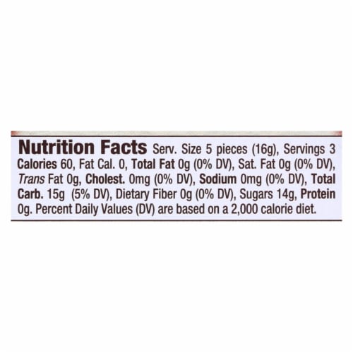 Torie and Howard Organic Hard Christmas Candy - Pomegranate and Nectarine - 2 oz - Case of 8 Perspective: top