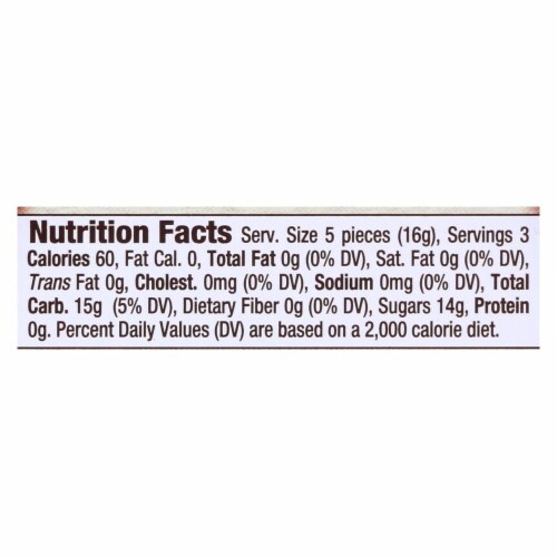 Torie and Howard Organic Hard Christmas Candy - Pomegranate and Nectarine - 2 oz - Case of 8 Perspective: top