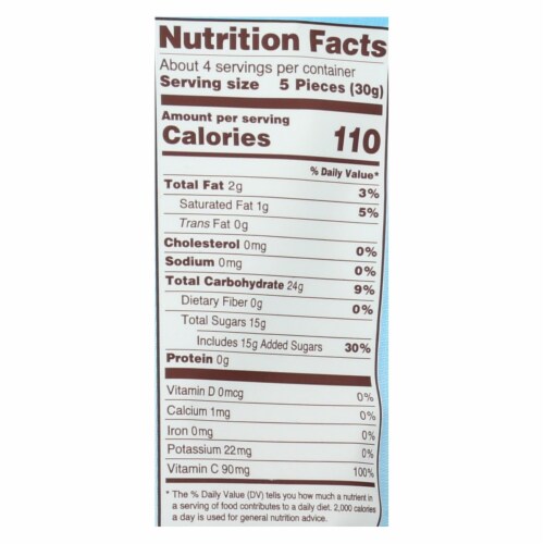 Chewy Fruities Organic Christmas Candy Chews - Sour Assorted - Case of 6 - 4 oz. Perspective: top