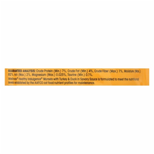 Wellness Turkey And Duck Morsels In Savory Sauce - Case Of 24 - 3 Oz. Perspective: top