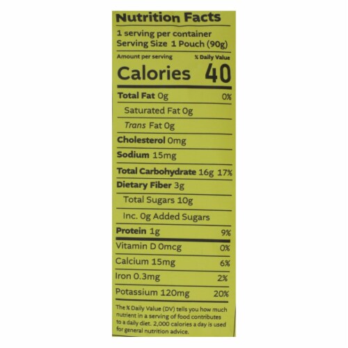 White Leaf Provisions - Baby Food Pear Ban Kiwi - Case of 6 - 3.2 oz. Perspective: top