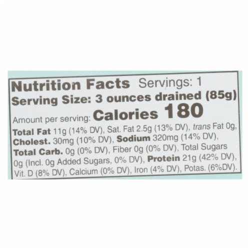 Wild Planet Wild Mackerel Fillets In Extra Virgin Olive Oil - Case of 12 - 4.375 oz. Perspective: top