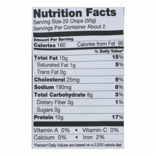 Wilde Thin And Crispy Chicken Chips - Case of 12 - 2.25 oz. Perspective: top