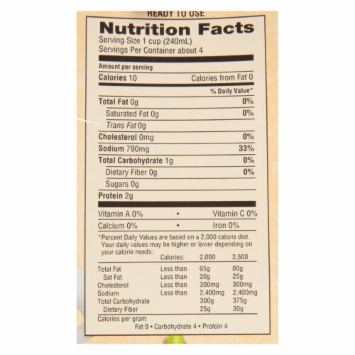 Emeril Organic Beef Stock - Case of 6 - 32 oz. Perspective: top