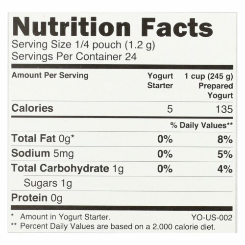 Yogourmet - Yogurt Starter - 1 Each - .6 oz. Perspective: top