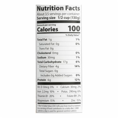Eden Foods Butter Beans Organic - Case of 12 - 15 oz. Perspective: top