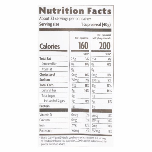 Nature's Path Organic Millet Rice Oat-bran Flakes Cereal - Case of 6 - 32 oz. Perspective: top