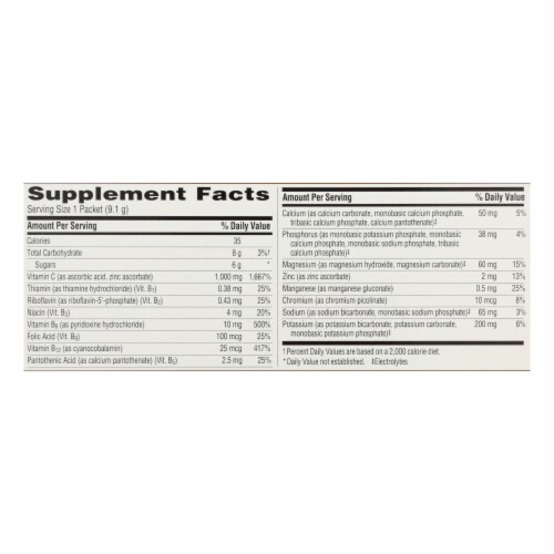 Alacer - Emergen-C 1000 mg Vitamin C - Super Orange - 30 Packet Perspective: top
