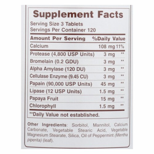 American Health - Super Papaya Enzyme Plus Chewable - 360 Chewable Tablets Perspective: top