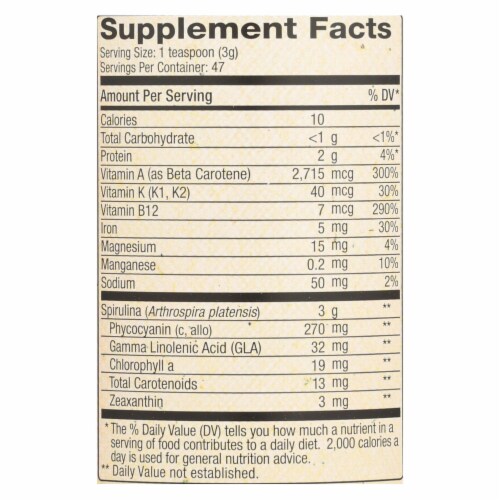 Nutrex Hawaii Pure Hawaiian Spirulina Pacifica Powder - 5 oz. Perspective: top