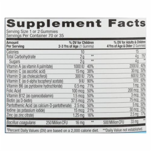 Olly - Vitamins Multi Child Berry - 1 Each - 70 CT Perspective: top