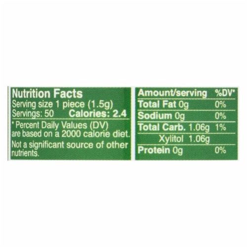 Epic Dental - Xylitol Gum - Spearmint - 50 Count Perspective: top