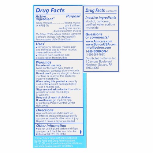 Boiron - Arnica Gel - 1.5 oz. Perspective: top