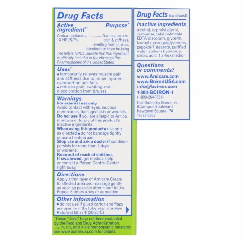 Boiron - Arnica Cream - 1.33 oz. Perspective: top