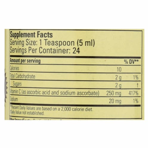 Childlife Liquid Vitamin C Orange - 4 fl oz. Perspective: top