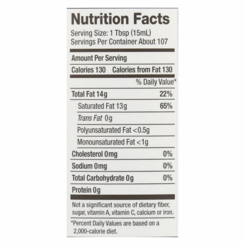 Nutiva Virgin Coconut Oil Organic - 54 fl oz. Perspective: top