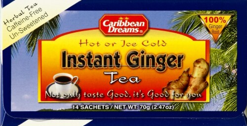 Caribbean Dreams® Instant Ginger Tea Perspective: top