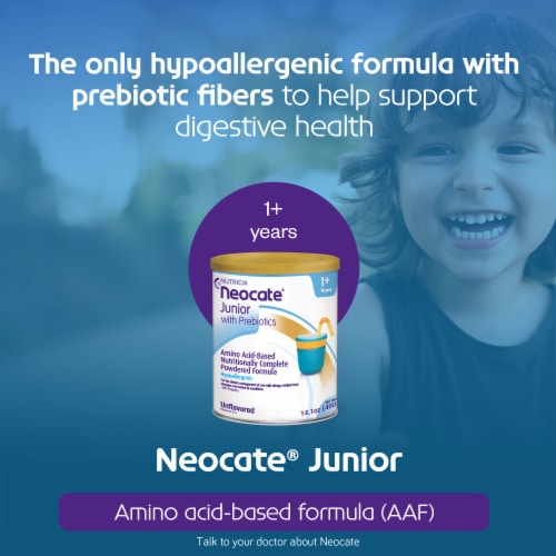 Nutricia Neocate Junior Hypoallergenic Unflavored Powdered Formula Perspective: top