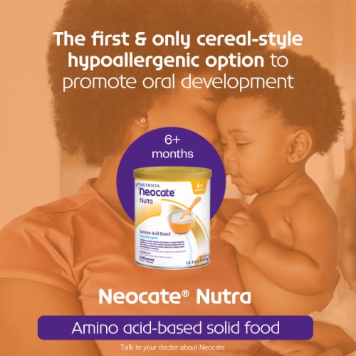 Nutricia Neocate® Nutra Amino Acid-Based Hypoallergenic Solid Food Powder Perspective: top