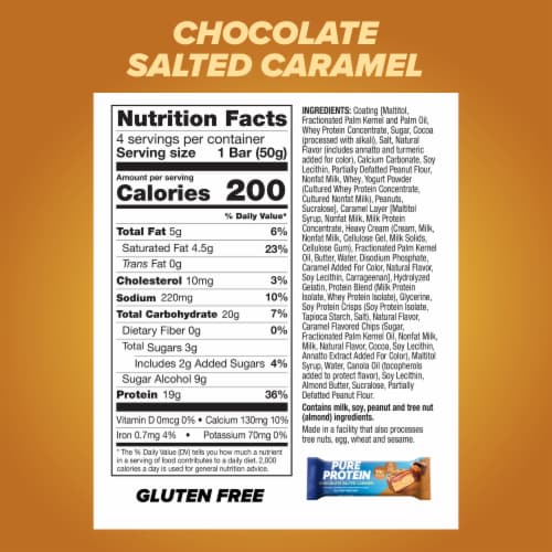 Pure Protein™ Chocolate Salted Caramel Protein Bars Perspective: top