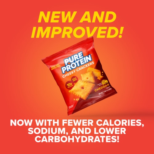 Pure Protein™ Cheddar Cheesy Crackers Perspective: top