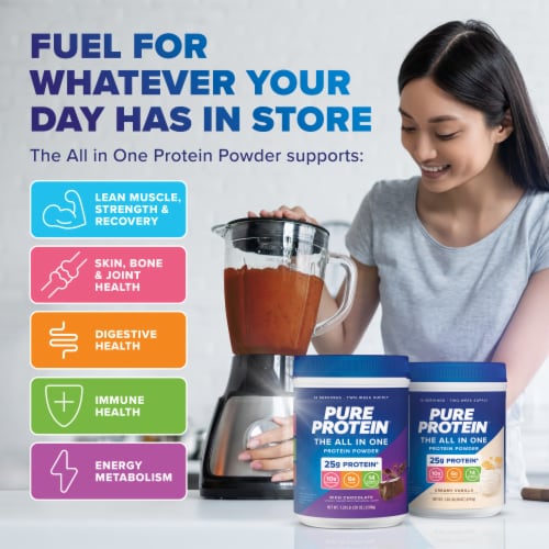 Pure Protein® All in One Chocolate Powder Perspective: top