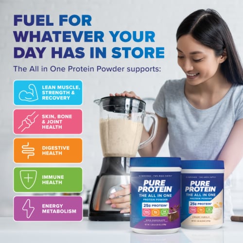 Pure Protein® All in One Vanilla Powder Perspective: top