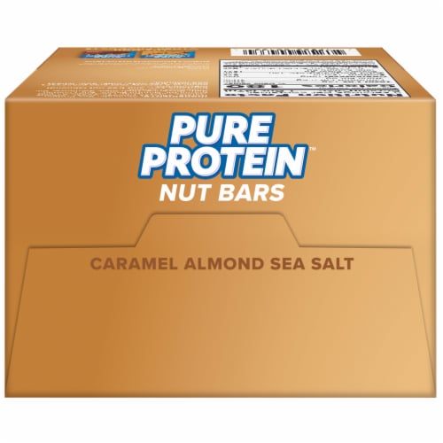 Pure Protein Caramel Almond Sea Salt Protein Bars Perspective: top