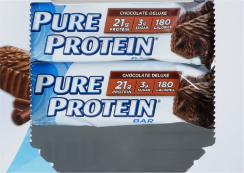 Pure Protein Chocolate Fudge Deluxe Bars Perspective: top