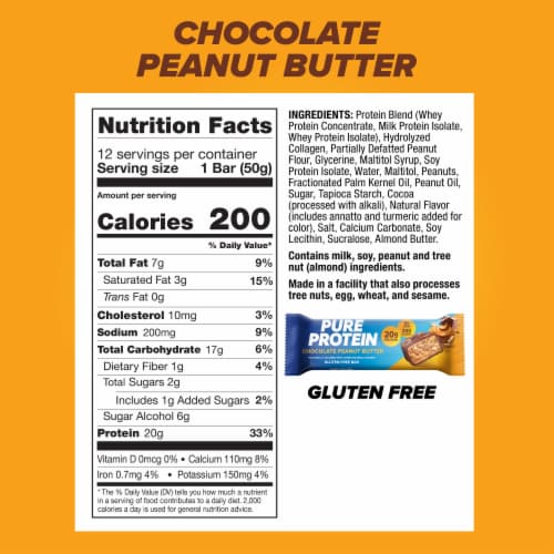 Pure Protein® Gluten Free Chocolate Peanut Butter Bars Value Pack Perspective: top