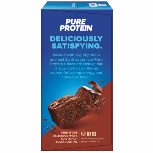 Pure Protein Chocolate Deluxe Protein Bars Perspective: top